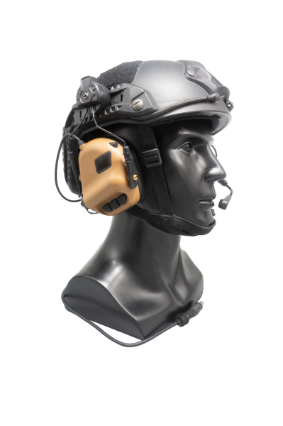 Earmor Headset M32-H MOD 4 mit Schallschutz für Gefechtshelme mit Rails