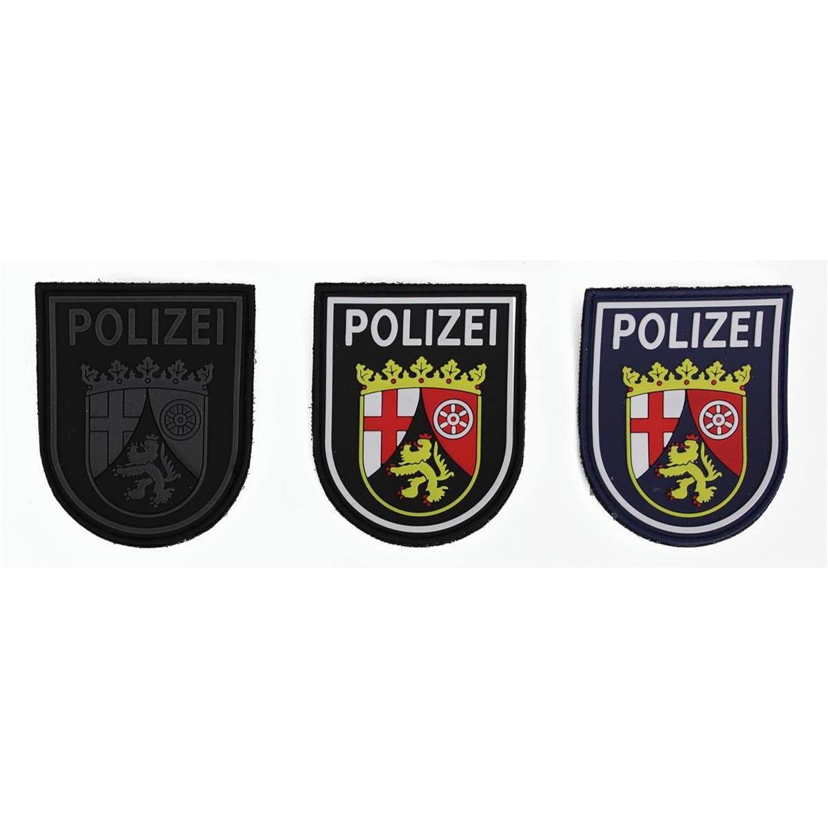 Polizei ÄLTERES Klett Abzeichen RHEINLAND-PFALZ Patch Polizeiabzeichen MAINZ 