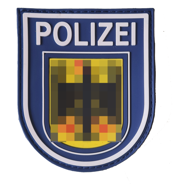 MRBS Rubber Ärmelabzeichen - Bundespolizei Patch - 9 x 7,2 cm