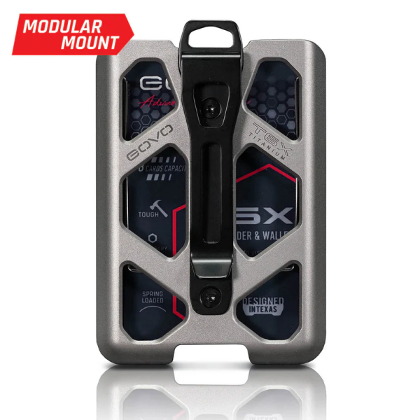 GOVO Titanium T6X Badge Holder Vertical Clip Ausweishalter