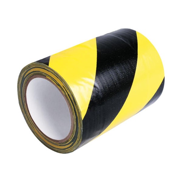 Tunneltape 150mm x 15m schwarz-gelb diagonal