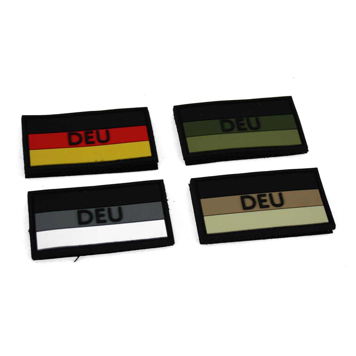 MRBS Rubber Patch Deutschland Flagge - 5,5 x 3 cm, Nationalflaggen, Abzeichen