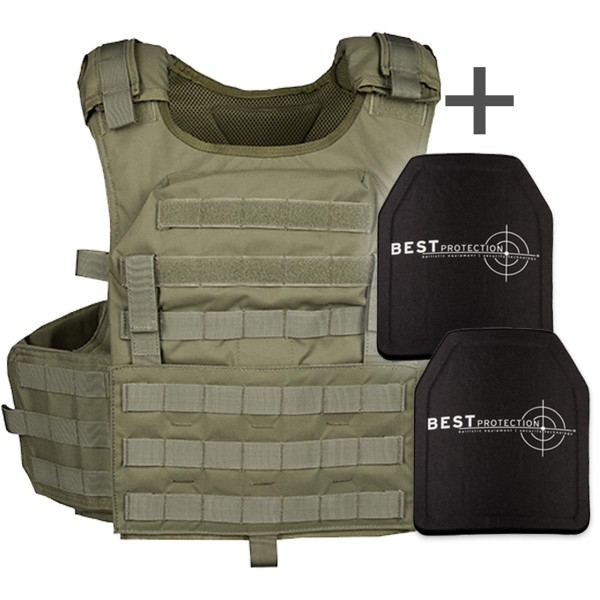 Bundle Plattenträger ATPC Advanced Tactical Plate Carrier inkl. 2 Stand Alone Platten NIJ L4 SA 30x2
