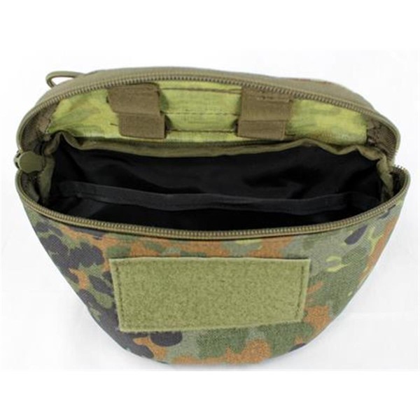 Taktische Bauchtasche – Militär-Hüfttasche Mit MOLLE, Verstellbar, 38x15x10 Cm, Inkl. US-Aufnäher