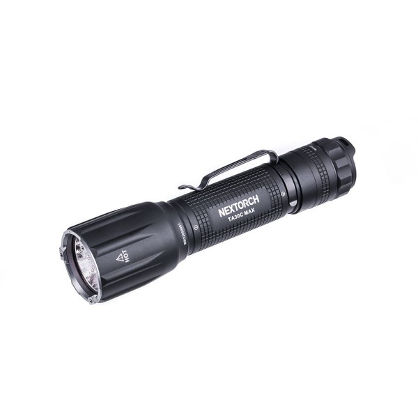 NexTorch TA30C MAX wiederaufladbare taktische Taschenlampe, weißes Licht, 3000 Lumen