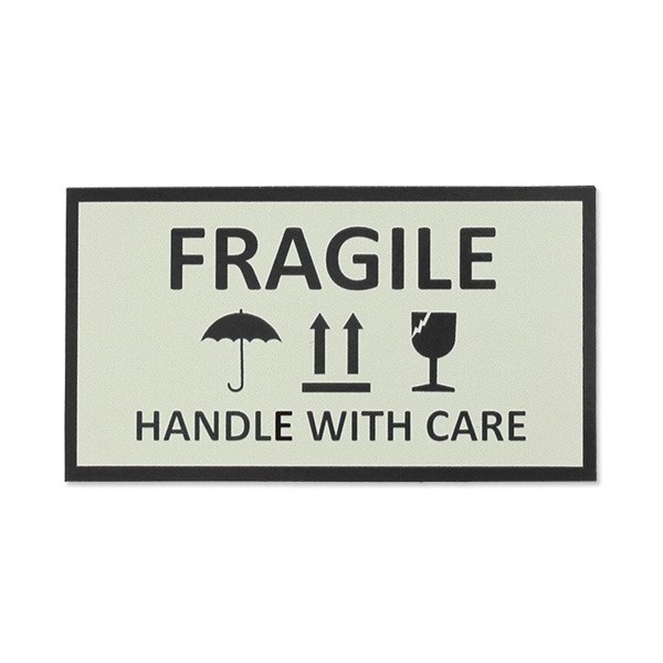 CID IR / Infrarot Patch "Fragile" - 9 x 5 cm