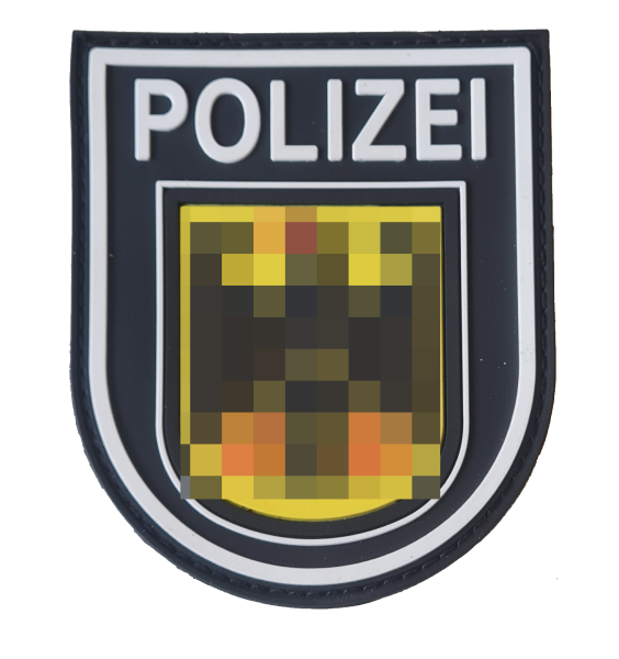 MRBS Rubber Ärmelabzeichen - Bundespolizei Patch - 9 x 7,2 cm