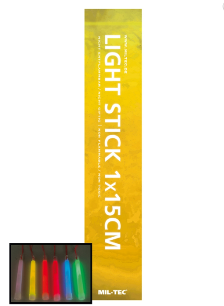 MIL-TEC Leuchtstab Lightstick 1X15 cm gelb