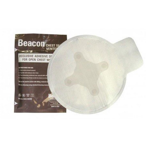 Beacon Thorax Pflaster Chest Seal mit Ventil, 2er Pack