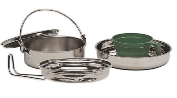 MIL-TEC Koch-Set Steel 1 Person