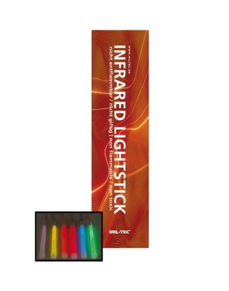 MIL-TEC Leuchtstab Lightstick Knicklicht 1,5 x 15 cm Infrarot